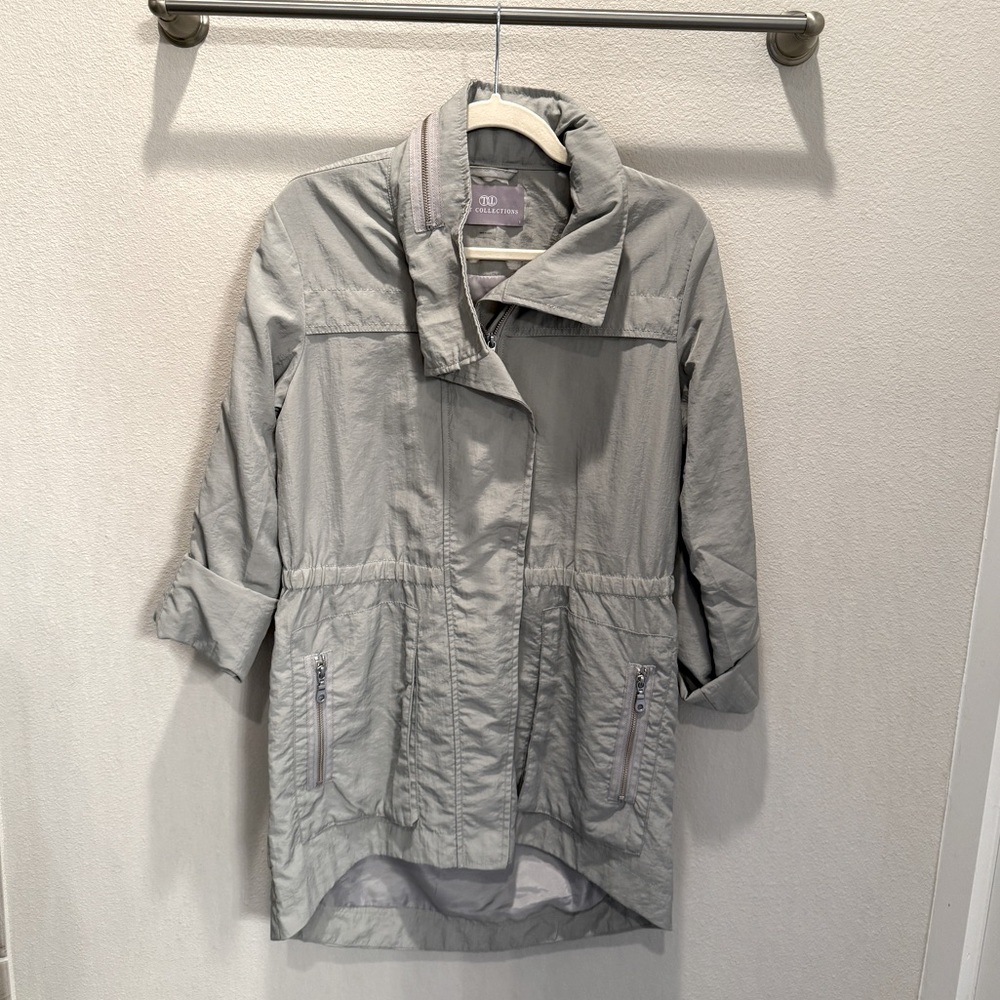 Tart Collections moss green rain jacket